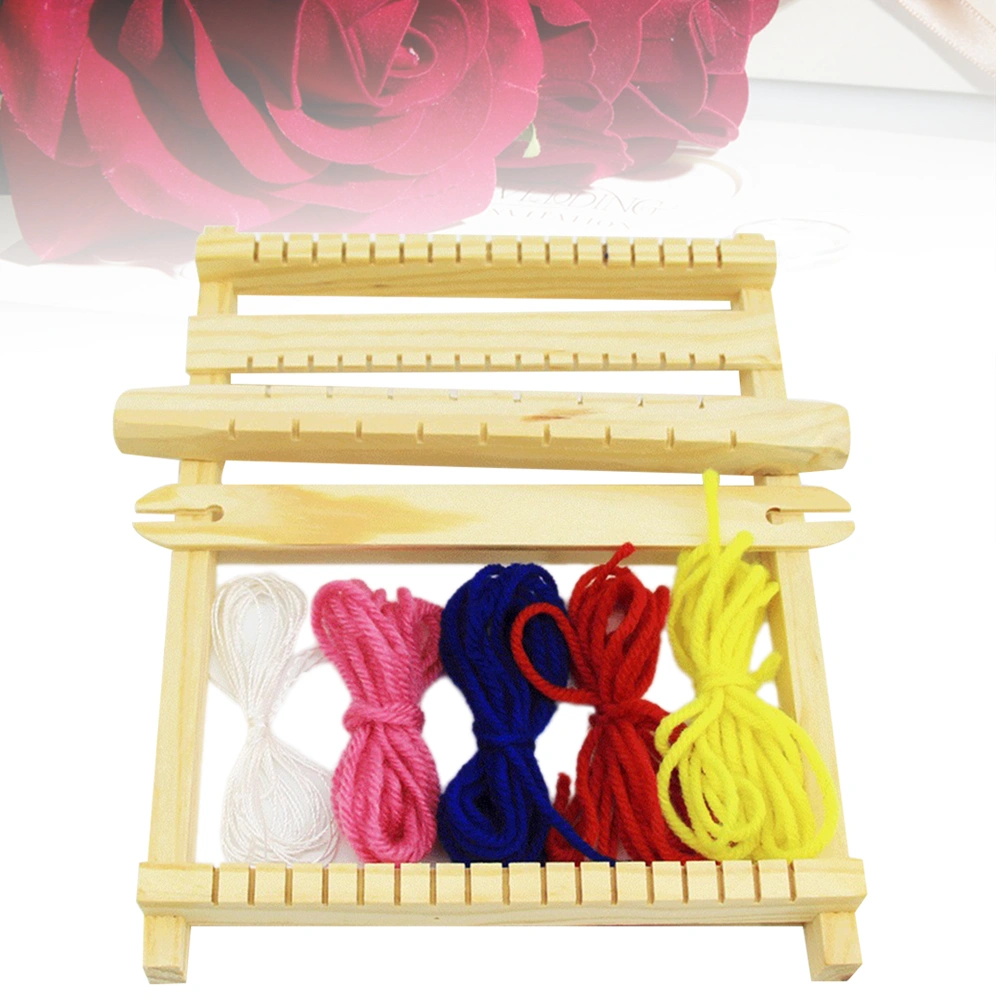 Small Size DIY Hand-Knitting Wooden Loom Toys Children Weaving Machine Intellectual Development Technology Production