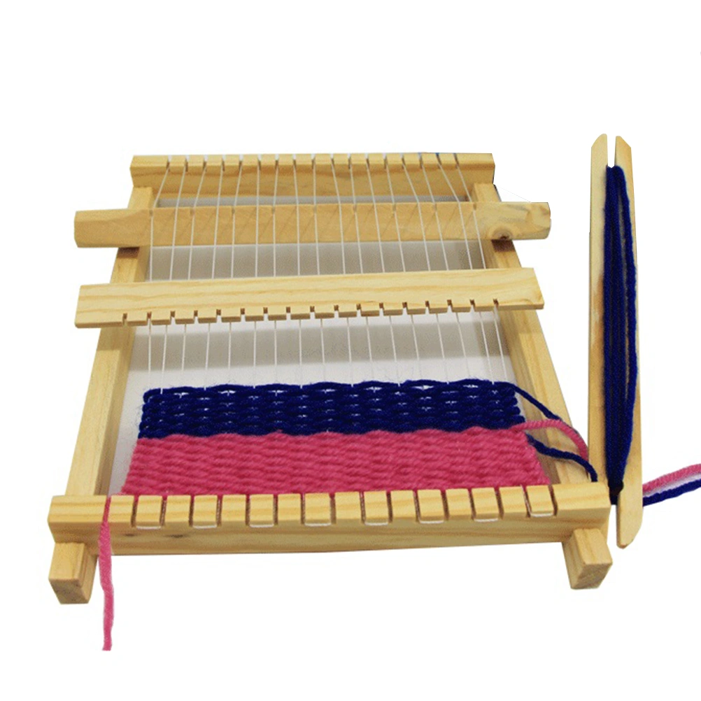 Small Size DIY Hand-Knitting Wooden Loom Toys Children Weaving Machine Intellectual Development Technology Production