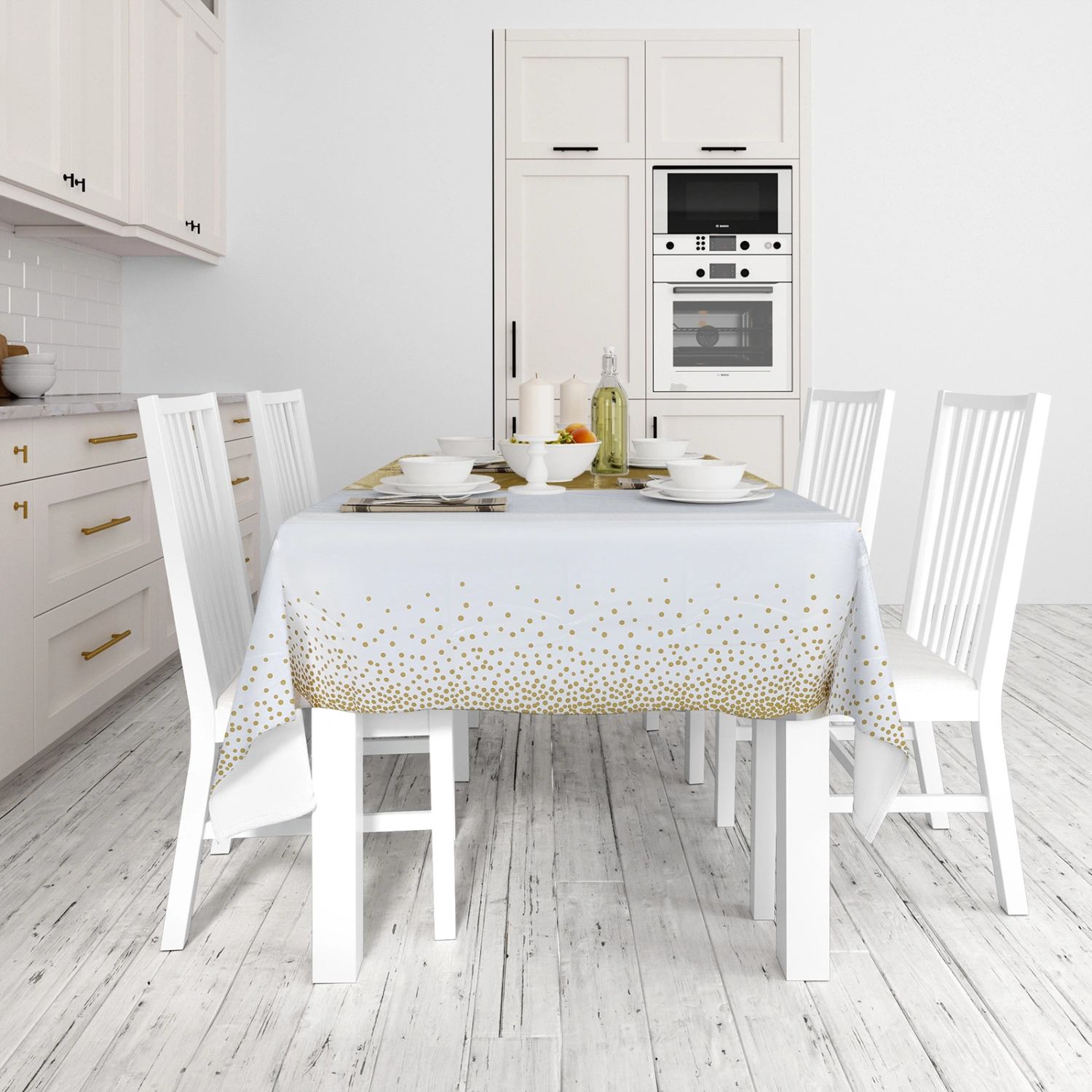 2pcs Birthday Dinner Tablecloths Party Tablecloth Festival Dining Table Runners