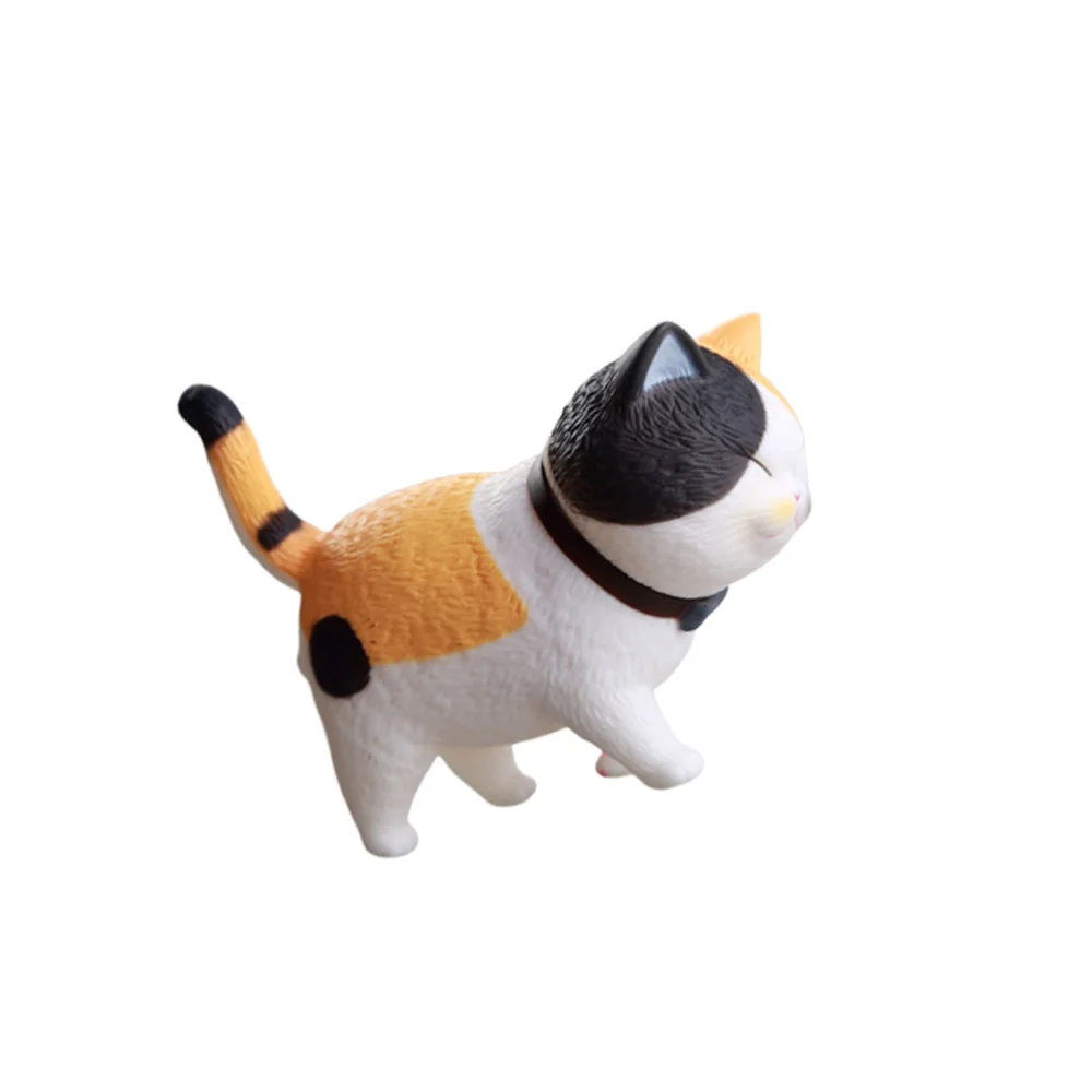 Cat Ornament Cat Desktop Adornment Walking Cat Adornment Cartoon Walking Cat Model (Style 5)