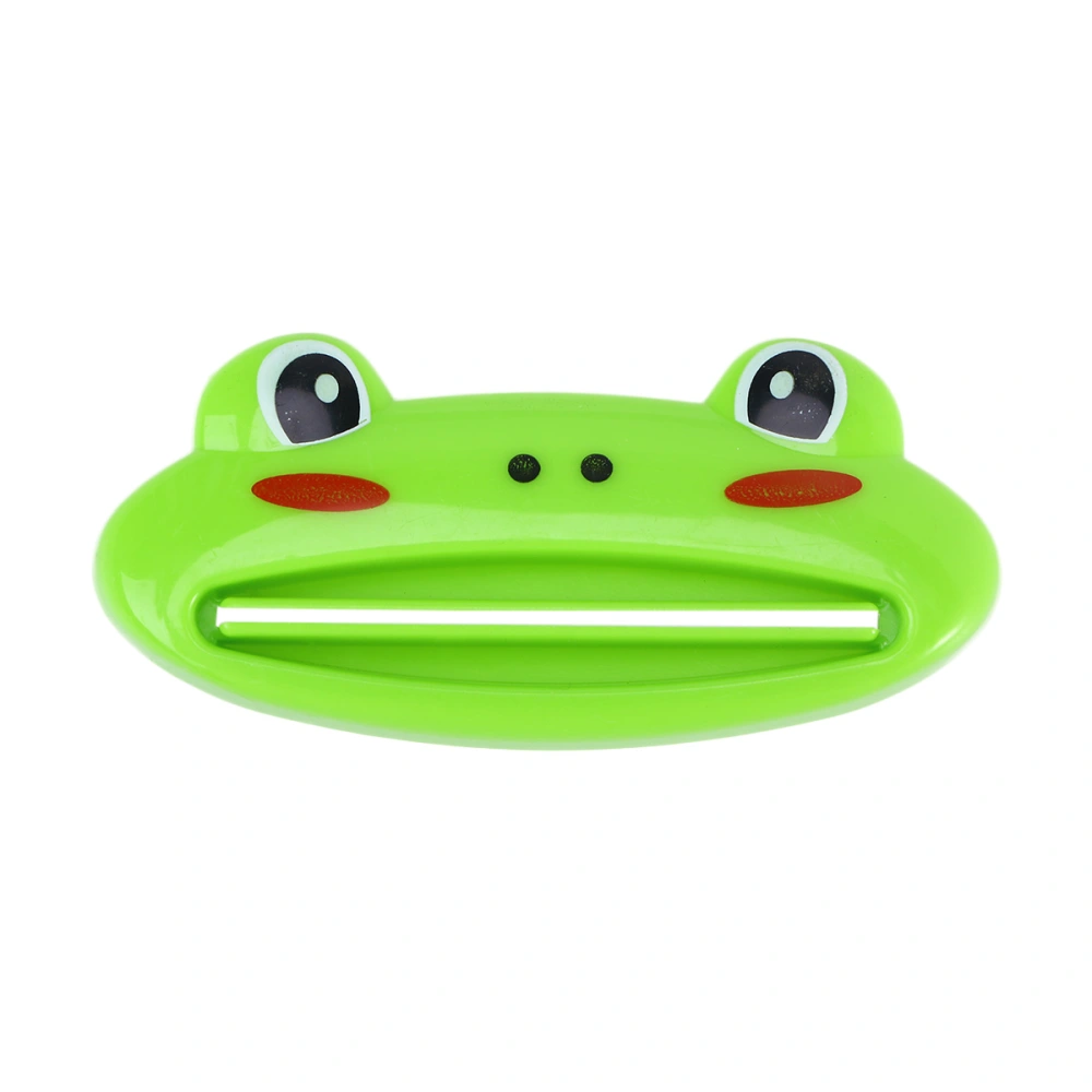 Cartoon Toothpaste Squeezer Tube Dispenser Squeezer for Toothpaste Cream Bathroom Accessories (Green Frog)