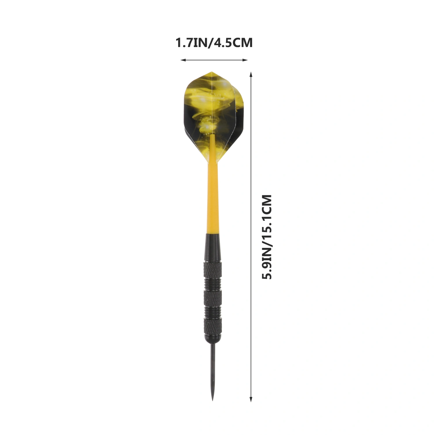 12pcs Professional High-End Darts Steel Tip Darts 20g Pin-type Darts Sports Supplies (Black)
