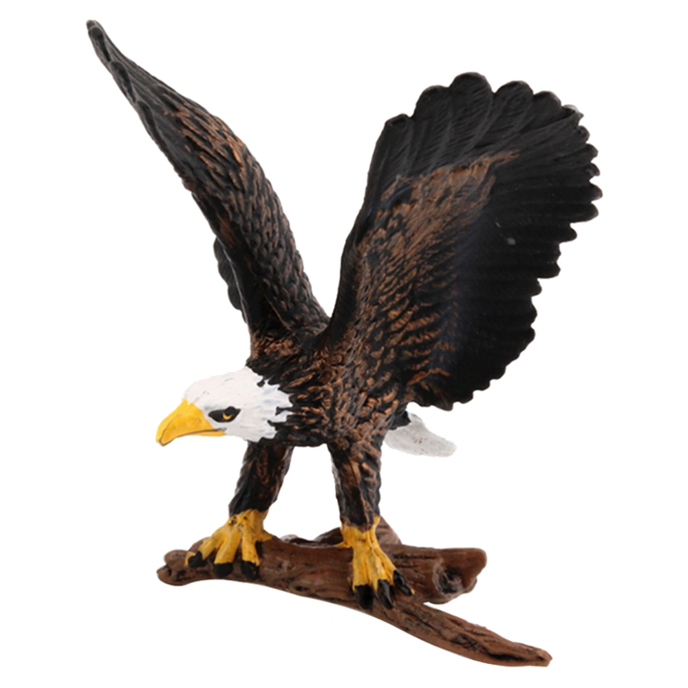 1pc Simulated Eagle Model Solid Static Artificial Bald Eagle Model Toy Desktop Ornament