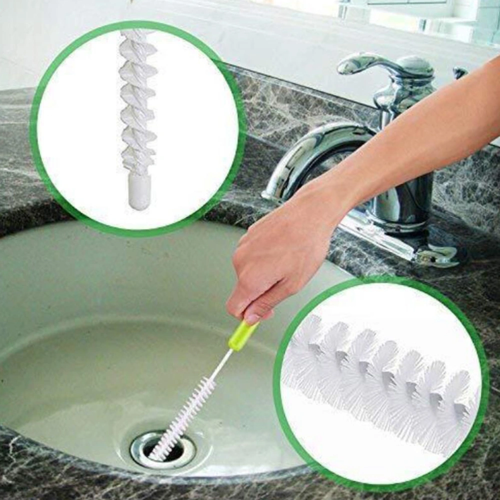 1 Set 4pcs Bottle Brushes Long Handle Water Bottle Clean Brushes (Light Green)