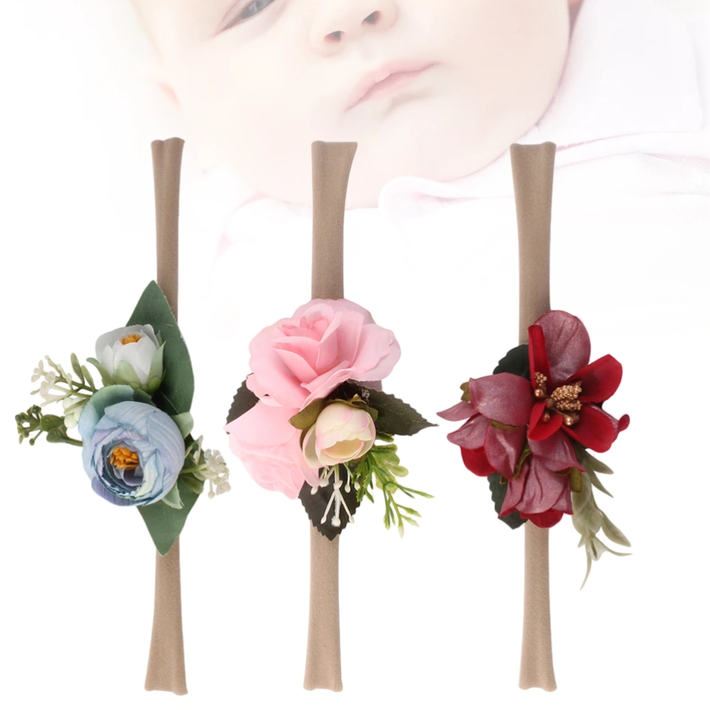 Adorable Flower Headbands Vacation Hairband Photo Prop Hair Accessory for Infant Baby (Style A)