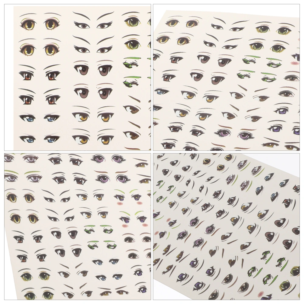 1 Sheet of Cartoon Eye Stickers Paper Eye Sticker DIY Craft Eye Stickers Animation Eye Stickers