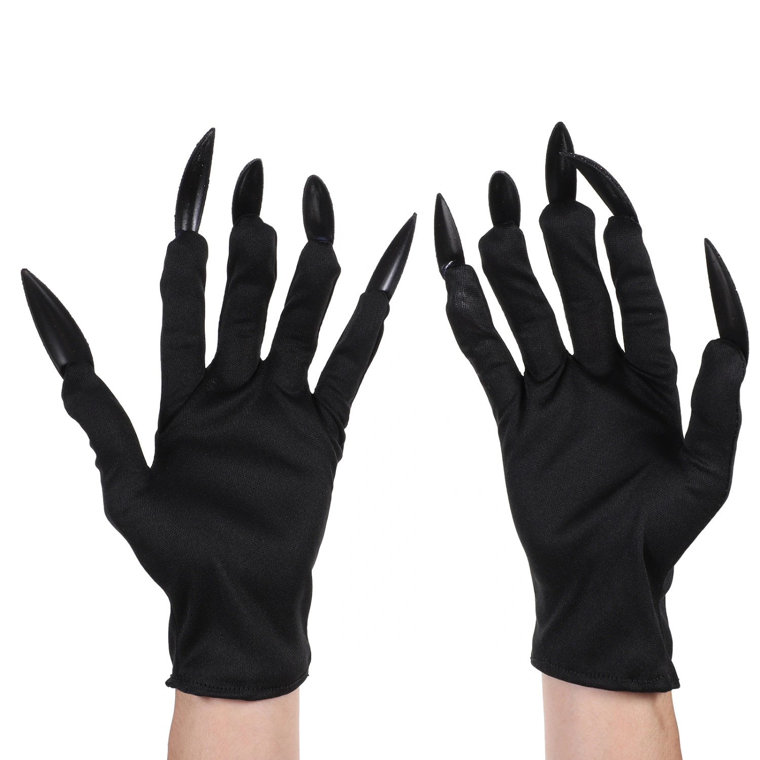 2 Pairs Halloween Fingernails Gloves Scray Ghost Nail Gloves for Party