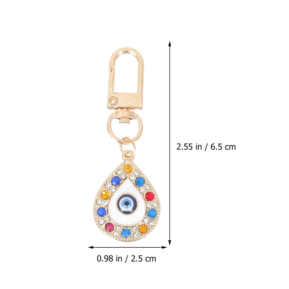 2Pcs Evil Eye Keychains Blue Eye Keychains Instrument Bag Pendants Decorative Key Rings