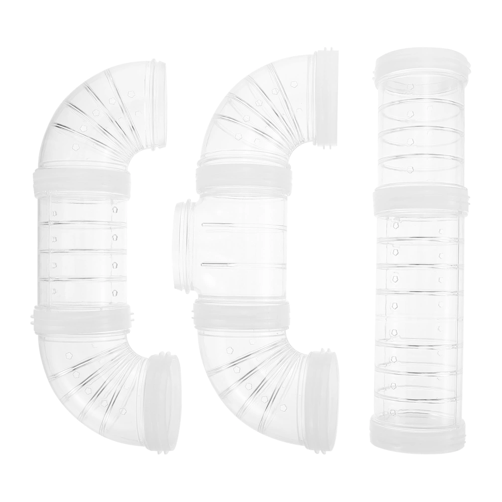 1 Set Plastic Hamster Tube Hamster Cage Maze Connector Hamster Cage External Pipe for DIY