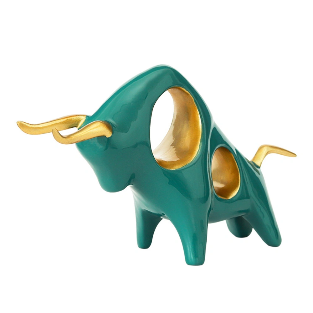 1pc Fashion Bull Adornment New Year Mascot Bull Desktop Decor