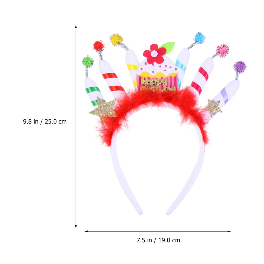 Birthday Party Headband Creative Photo Prop Hairband Headdress Hair Accessory