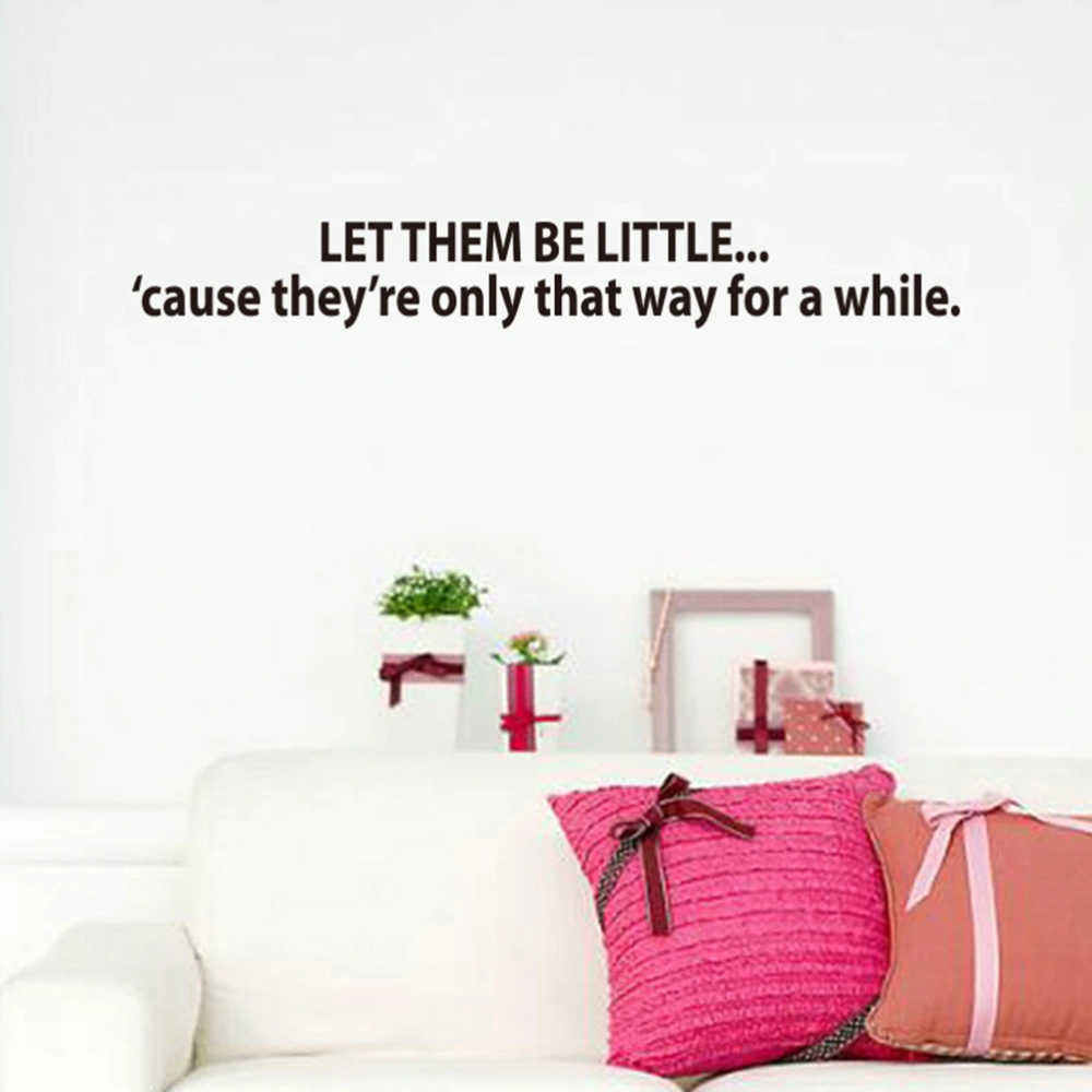 Let Them Be Little Wall Sticker Nursery Quote Wall Decal Baby Girl Boy Decor