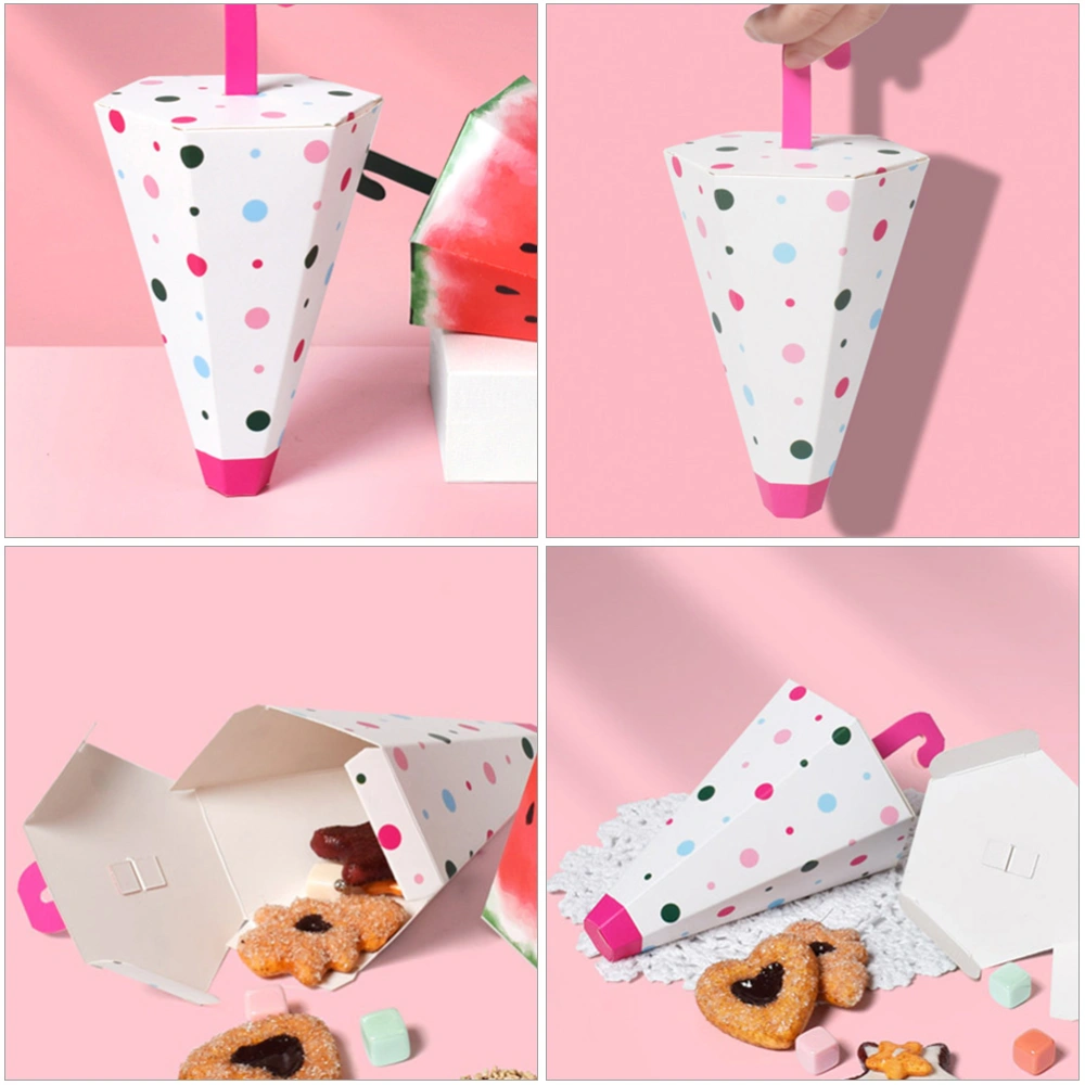 25 Pcs Umbrella Shaped Candy Boxes Paper Cookies Box Desserts Storage Boxes