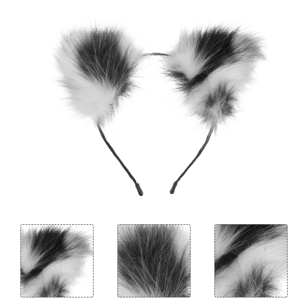 1Pc Cat Ear Headband Adorable Masquerade Hair Adorable Role-playing Hairpin