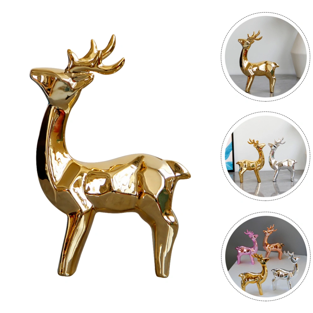 Household Desktop Deer Shaped Decoration Lovely Deer Adornment Entryway Decor