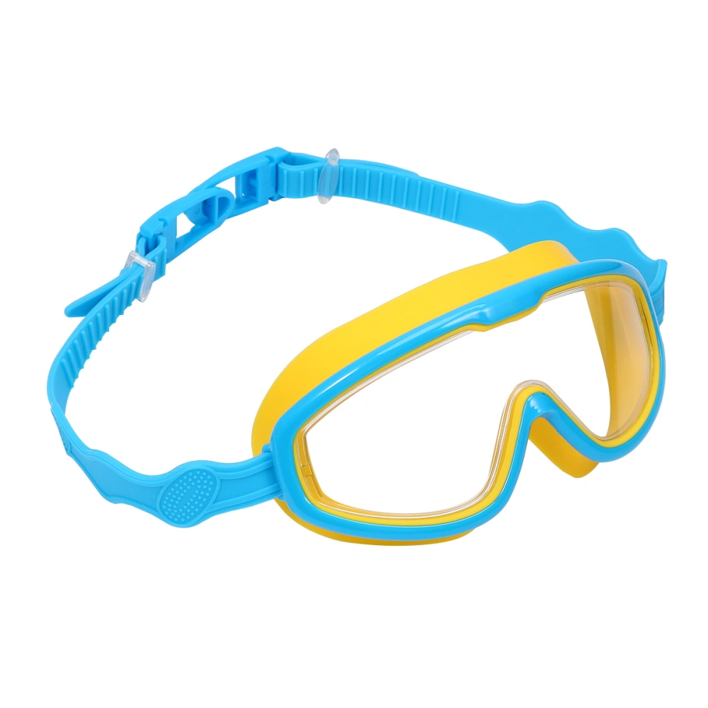 Creative Swimming Glasses Goggles Anti-fog Waterproof Spectacles Durable Swimming Equipment for Kids Children (Sky-blue)