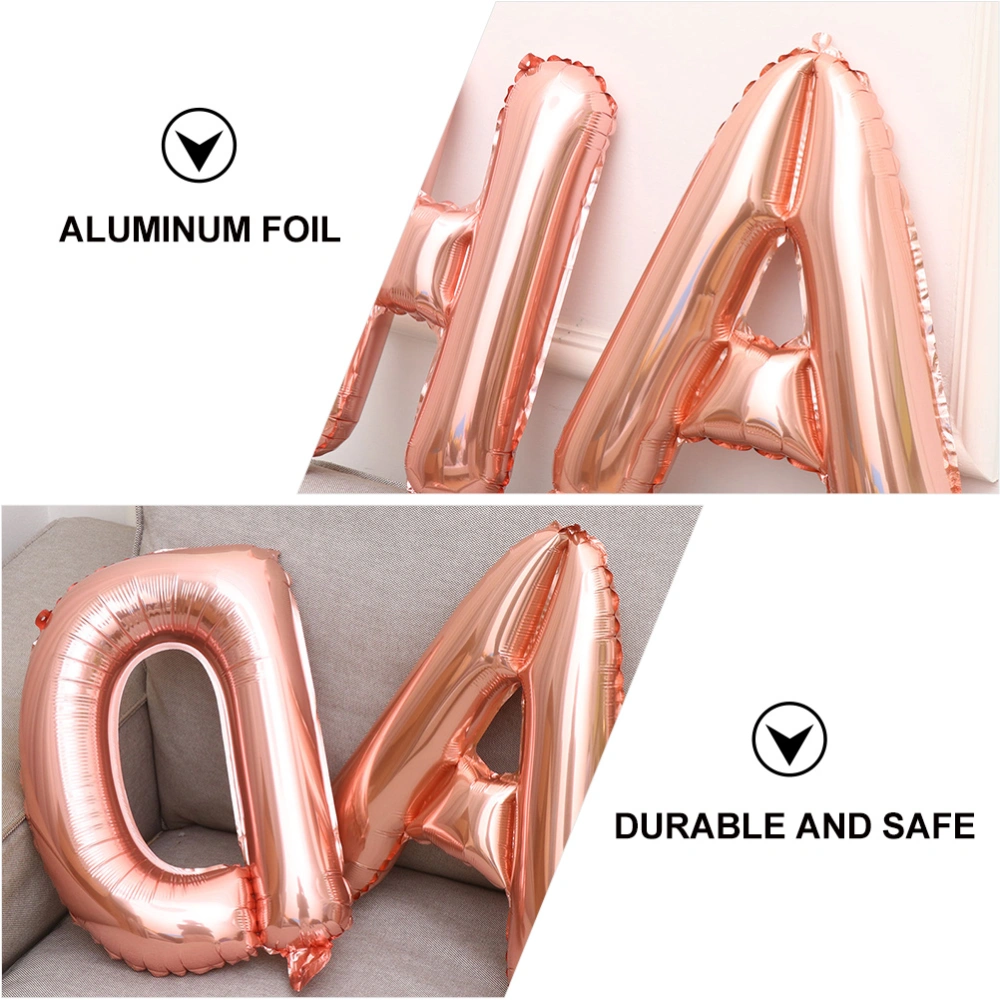 Decorative Birthday Balloons Set Creative Alphabet Balloon Party Supplies