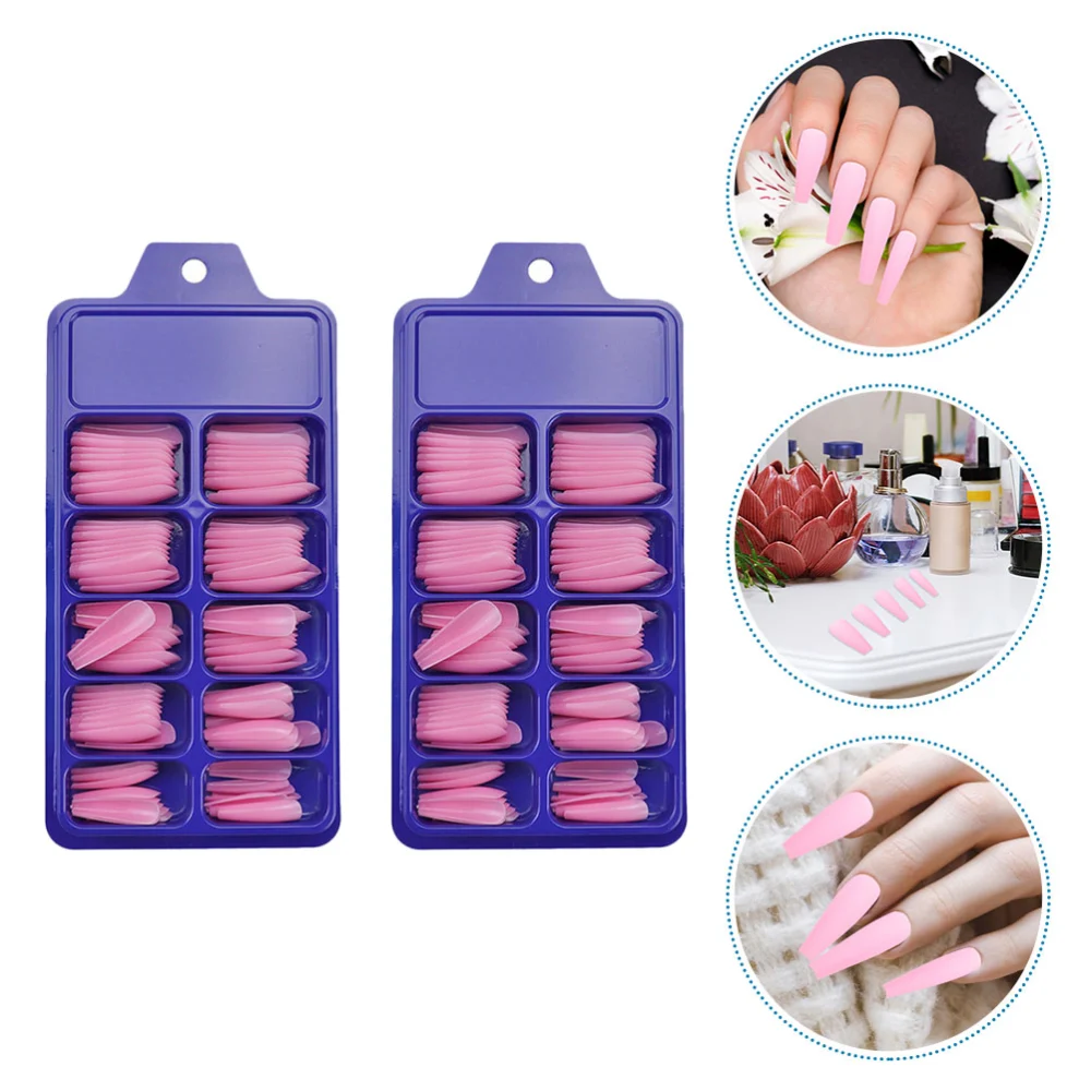 200pcs Press on Nails False Nails Artificial Nail Tips Ballerina Fake Nails