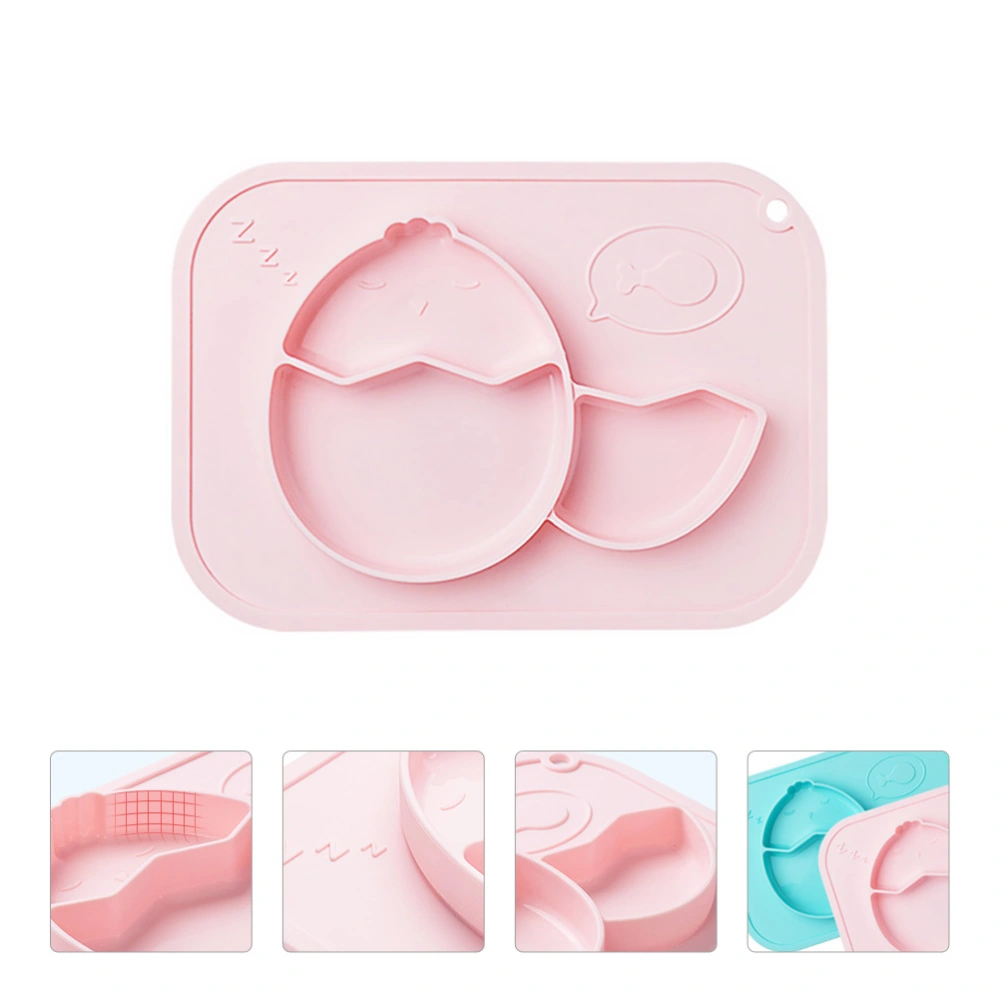 Multifunctional Silicone Baby Plate Kids Infant Feeding Fruit Snack Bowl