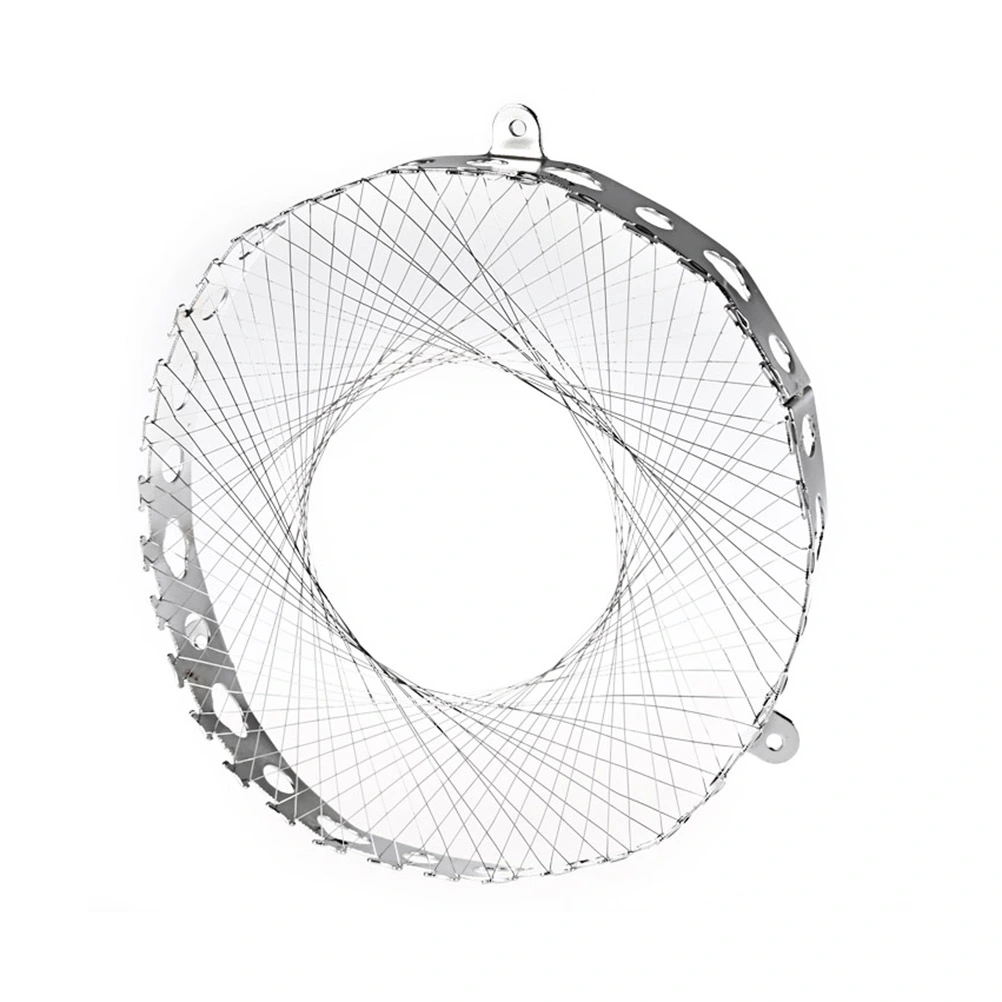 Round Shape Torch Gas Cooking Windproof Energy-Saving Cover Net Stove Wind Resistant Circle (Silver)