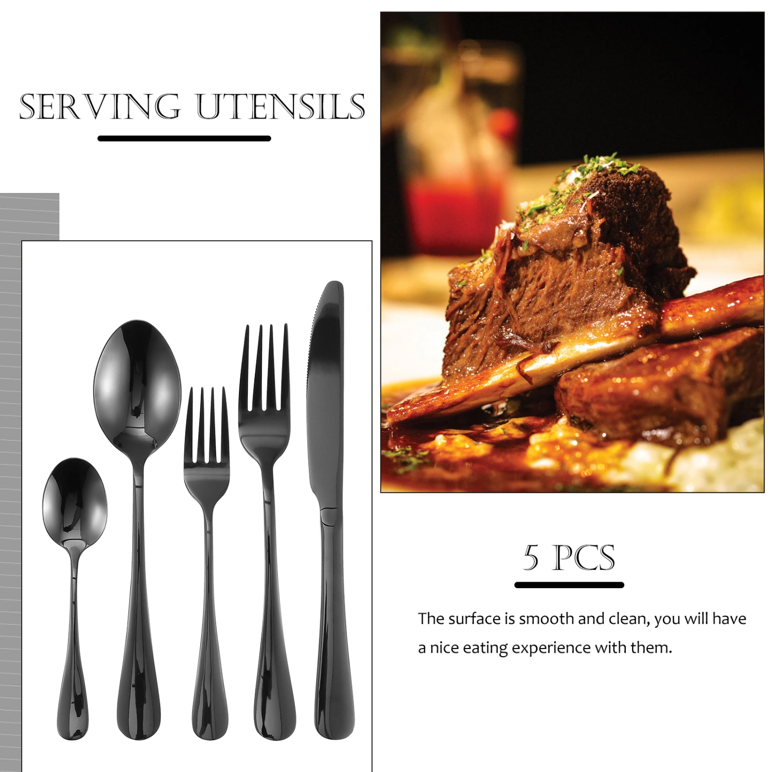 1 Set Western Food Flatware Set Household Western Food Cake Fork Tea Utensils