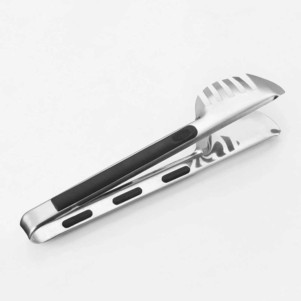 Stainless Steel Pasta Clamp Multifunction Food Tong Serving Tongs for Bread Steak Barbecue