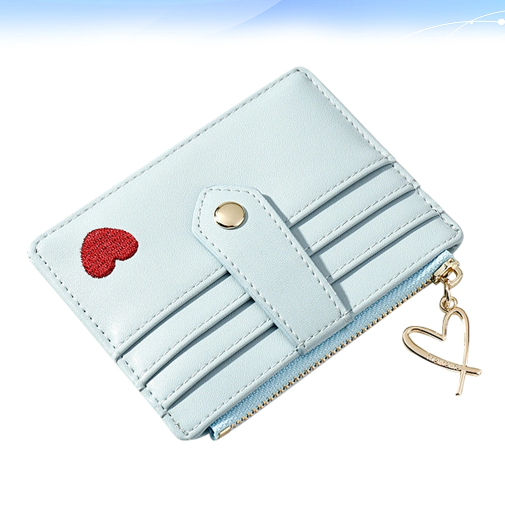 1Pc Heart Pattern Woman Handbag Fashion Purse Cosmetic Bag for Evening Party Banquet Wedding(Blue)