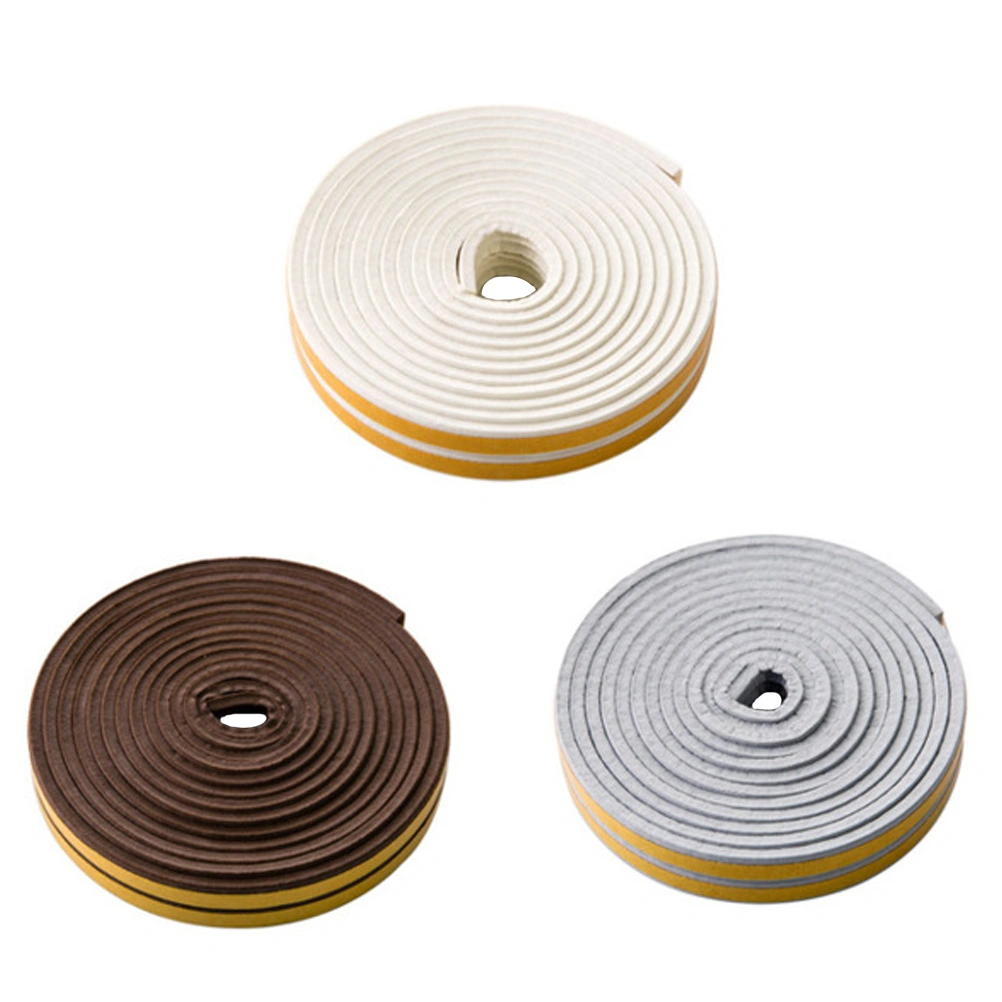 3 Rolls of Acoustic Seal Strips Windproof Strips Collision Proof Rubber Strip