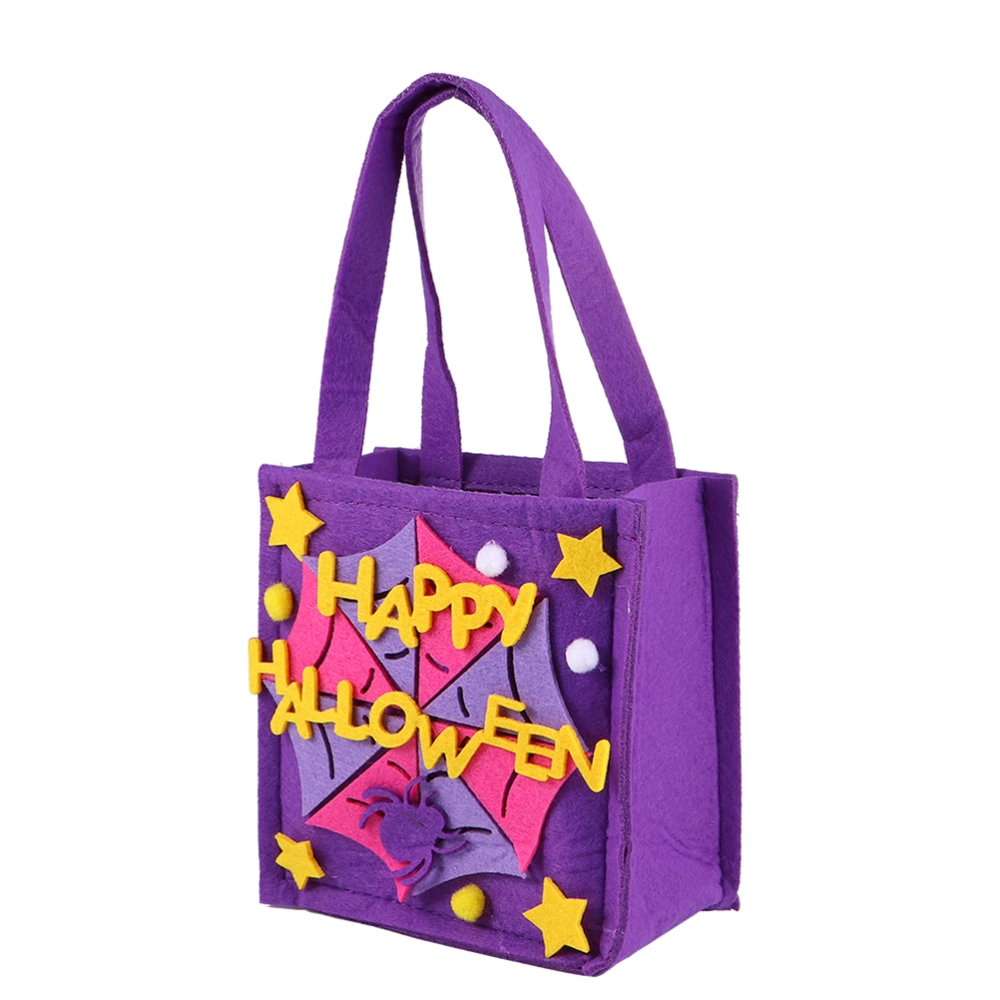 Halloween Candy Bags Felt Basket Halloween Goody Bags Portable Storage Bags