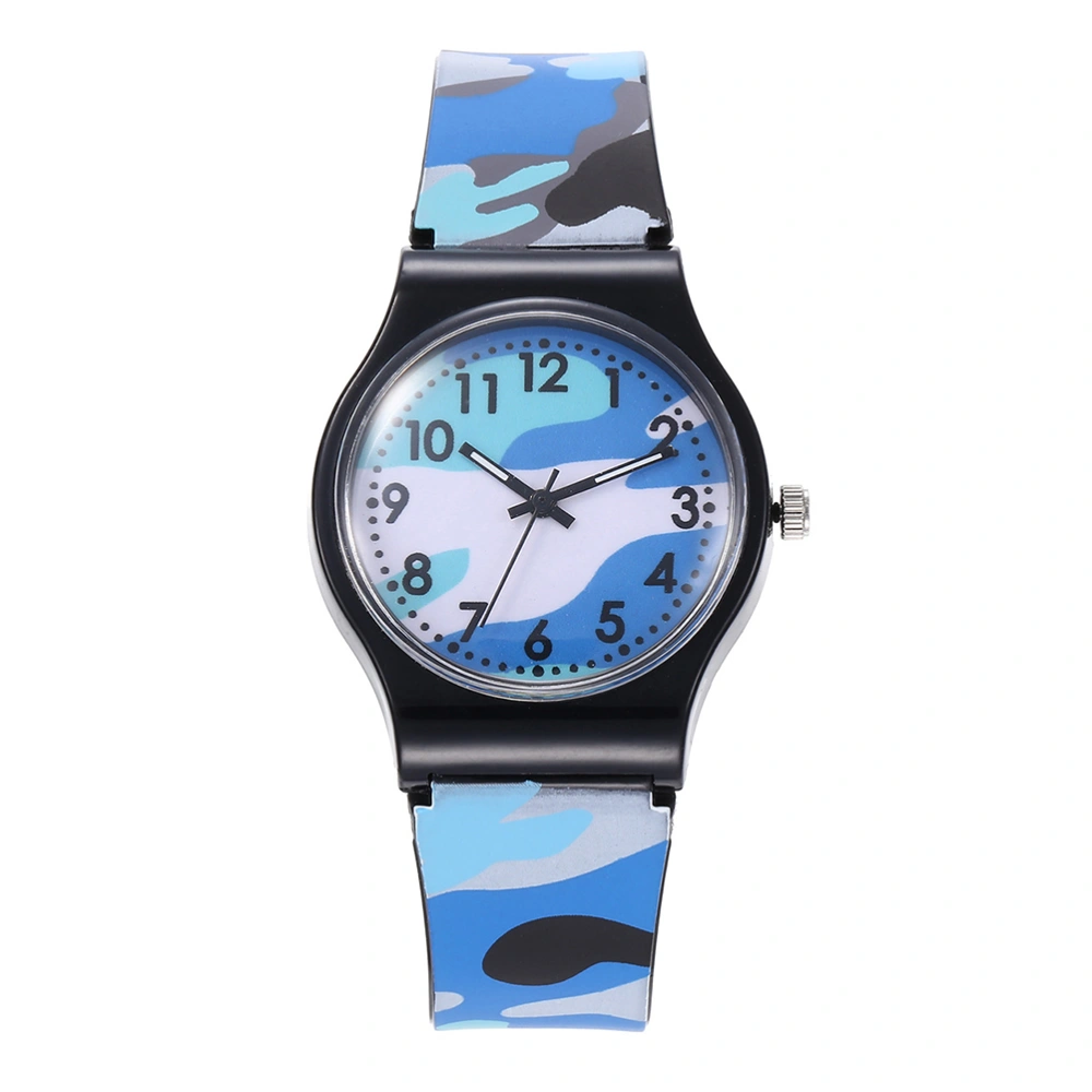 1 Pc Durable Children Watch Practical Kids Watch Camouflage Design Watch