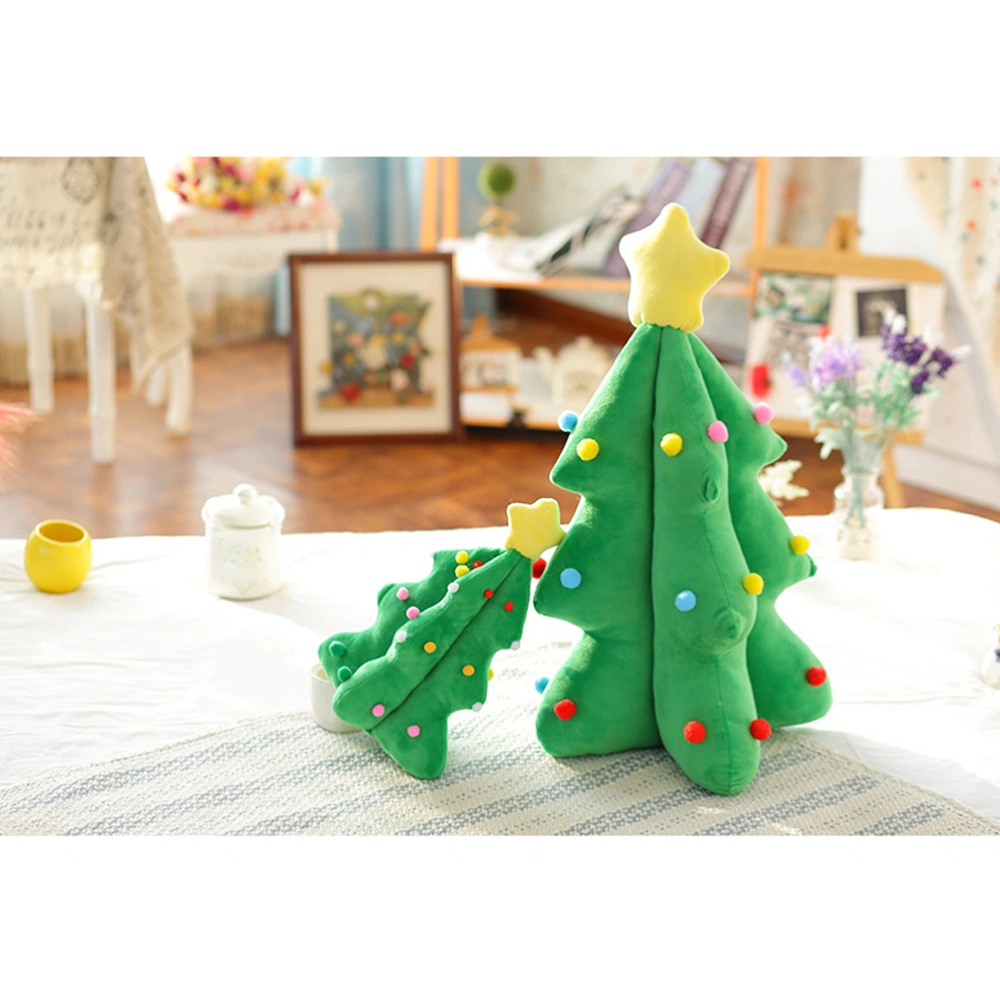 Creative Gifts Christmas Tree Kids Stuffed Doll Plush Toys Festive Home Bedroom Living Room Decoration(35cm)