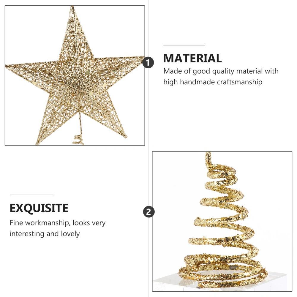 25cm Exquisite Christmas Tree Ornament Lovely Christmas Tree Star Decorations