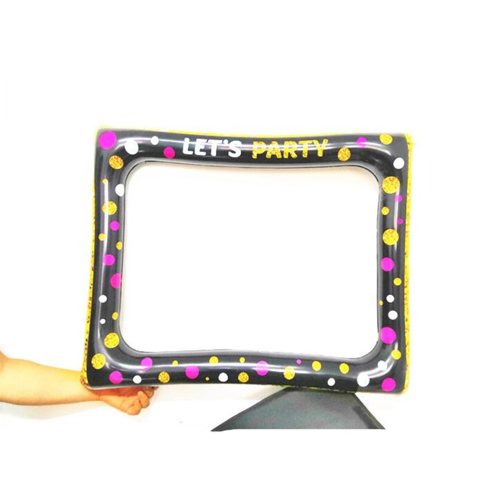 New Year Photo Frame Inflatable Photo Frame Hand-held Photo Prop Photography Accessories Party Supplies