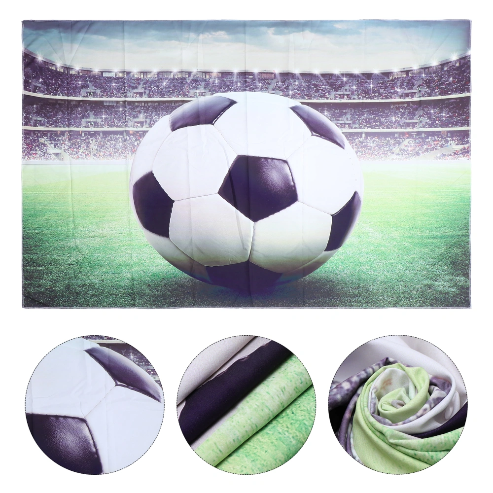 Playing Football Wall Tapestry Sports Style Home Decor Hanging Cloth (150x100cm)