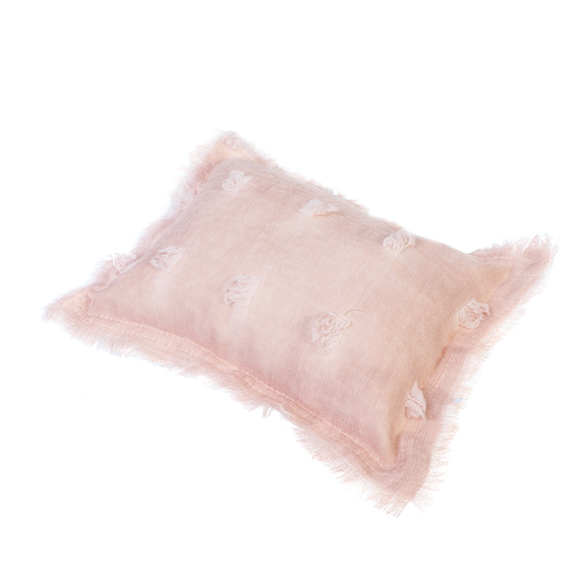 Baby Photography Costumes Cotton Linen Hat and Pose Pillow Set Shower Photo Props for Newbron Baby Infant (Pink)