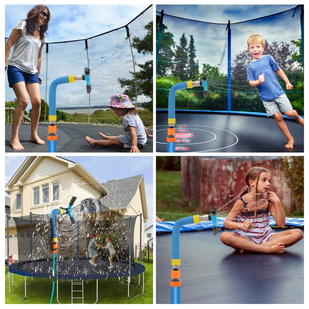 1 Set Outdoor Trampoline Water Sprinkler Funny Trampoline Rotary Sprinkler