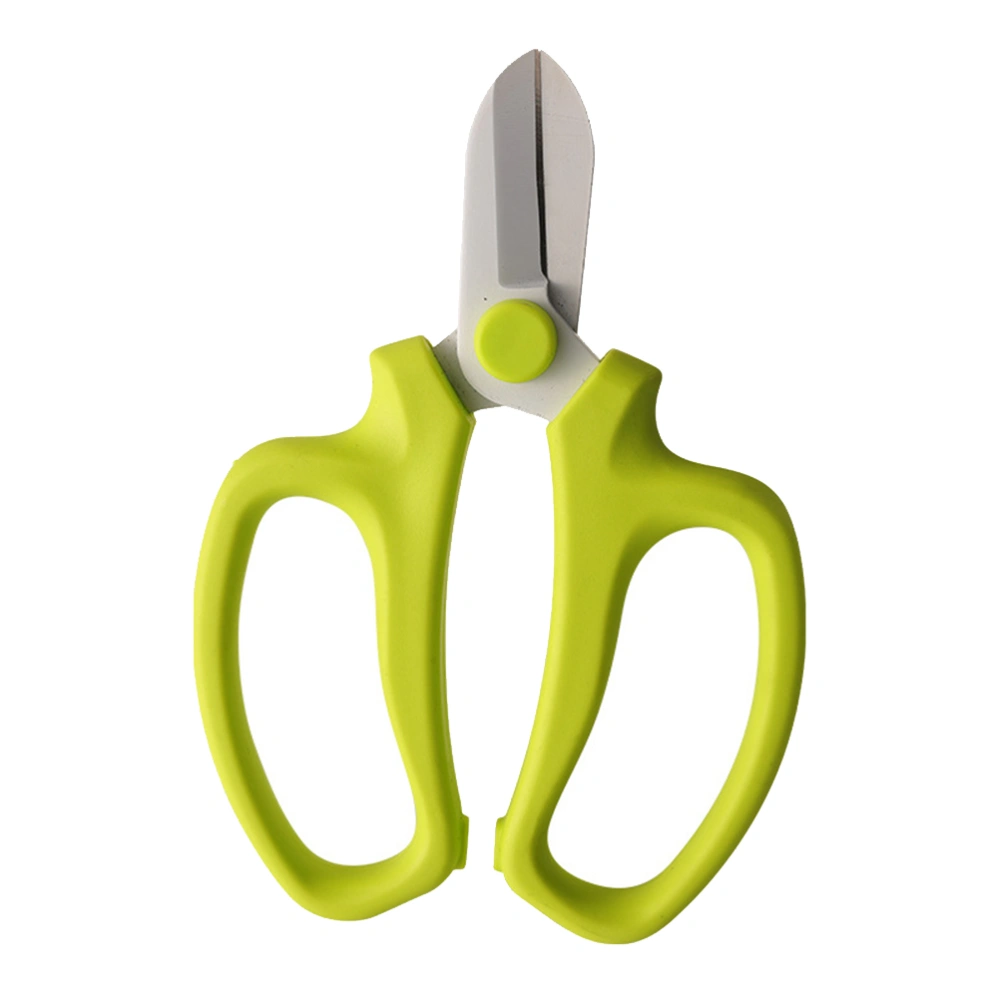 1Pc Household Scissors Multi-functional Shears Kitchen Scissors Gardening Plant Trimmer Pruning Shears Garden Tool (Green)