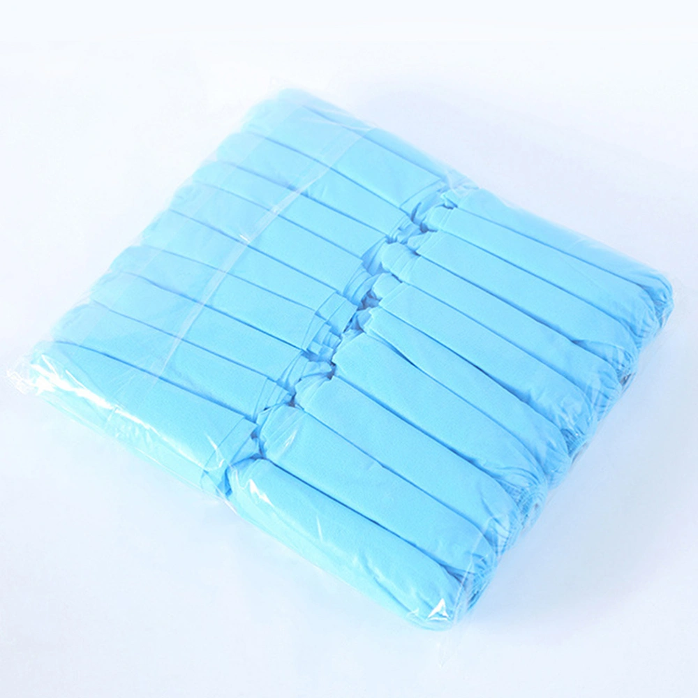 200Pcs Disposable Non-woven Shoe Cover Thick Nonwoven Shoe Cover One-time Shoe Cover Non-slip Shoe Cover Dustproof Household Foot Cover (100Pcs Pink,100Pcs Sky-blue)