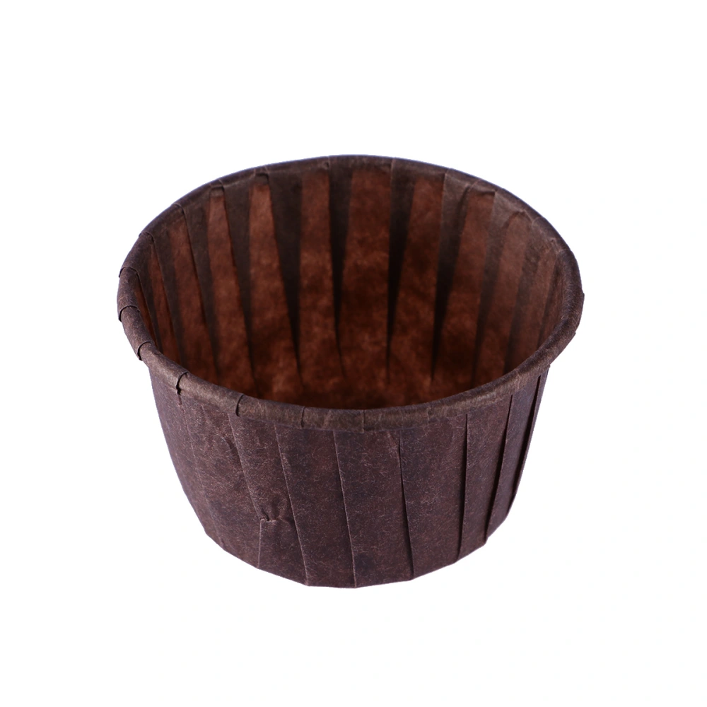 100pcs Muffin Cup Paper Cupcake Baking Cups Greaseproof Cake Liners Kitchen Baking Accessory (Chocolate)