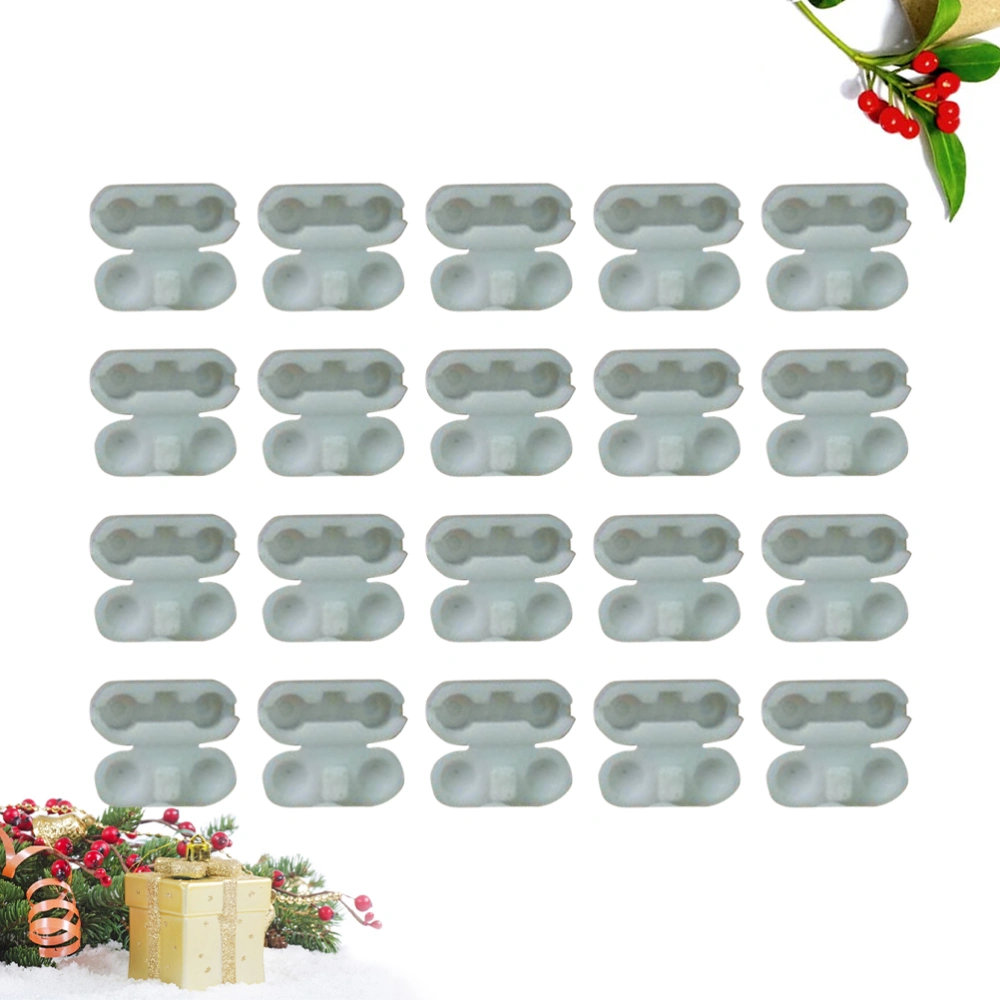 50PCS Replacement Vertical Blind Bead Clips Plastic Roman Roller Ball Chain Connector (White)