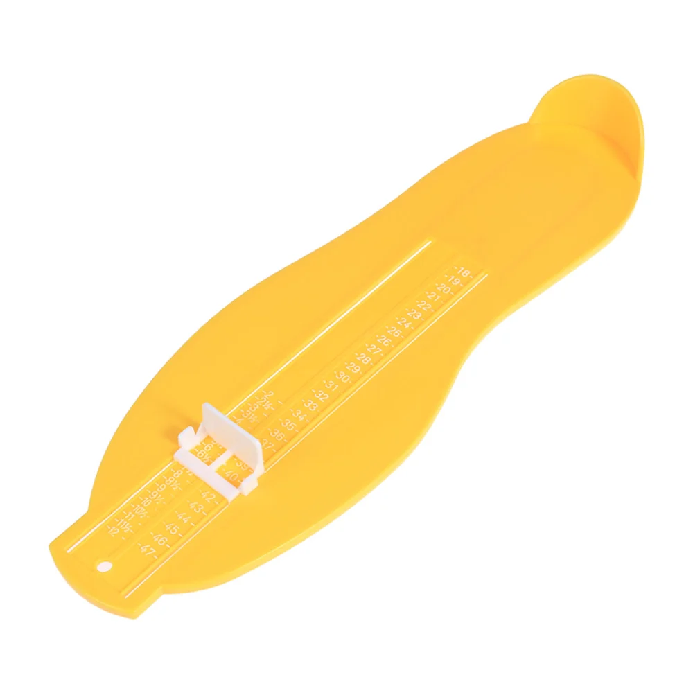 Foot Measuring Device Adults Foot Length Measure Tool Shoes Size Measuring Gauge (Yellow)