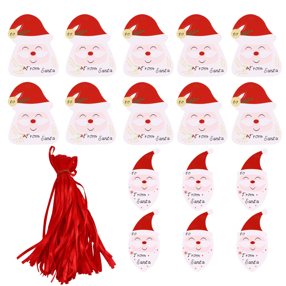 100pcs Christmas Tag Cards Unique Hanging Paper Tags Festival Gift Tags