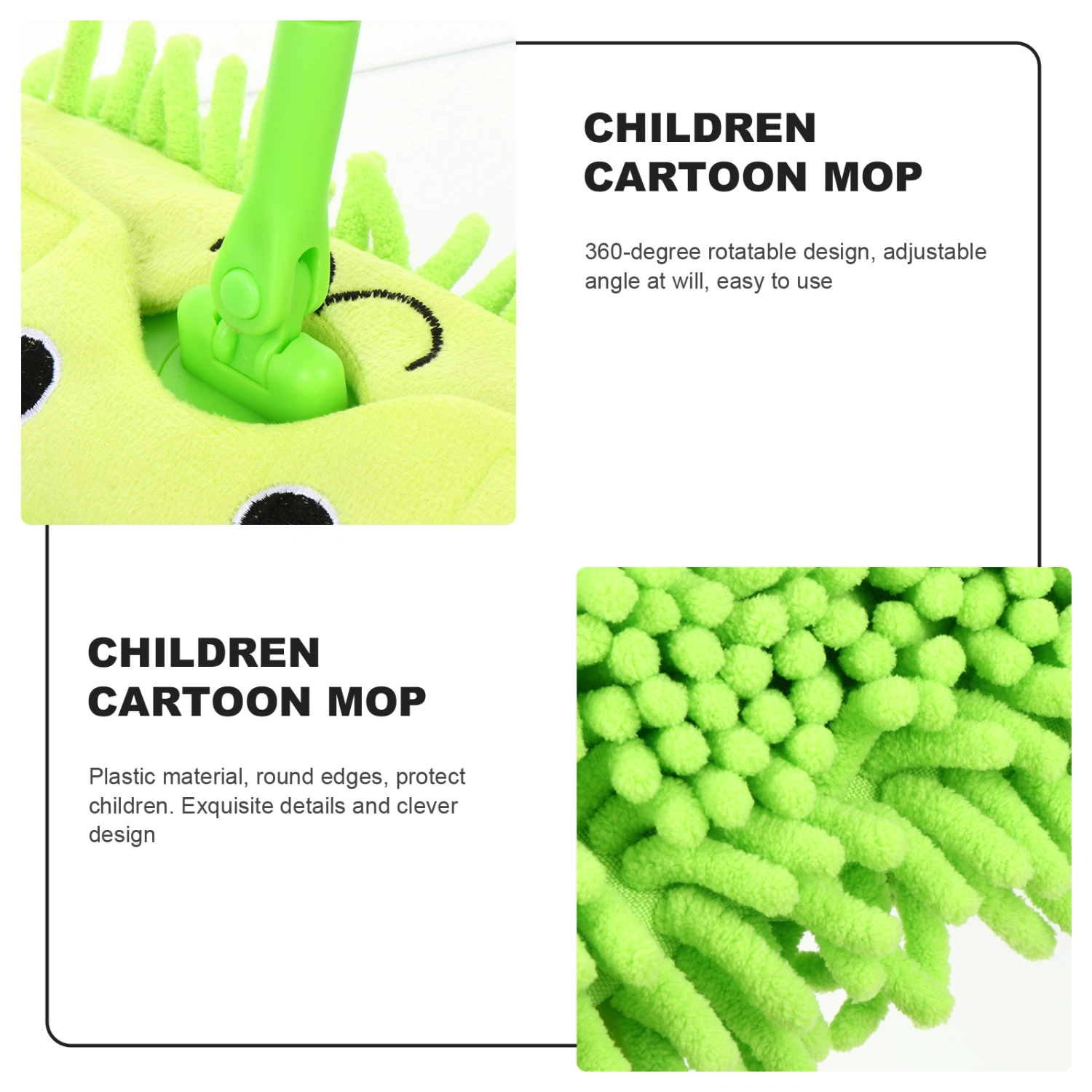 Kids Mini Mop Toy Children Cleaning Toy Educational Pretend Play Plastic Toy