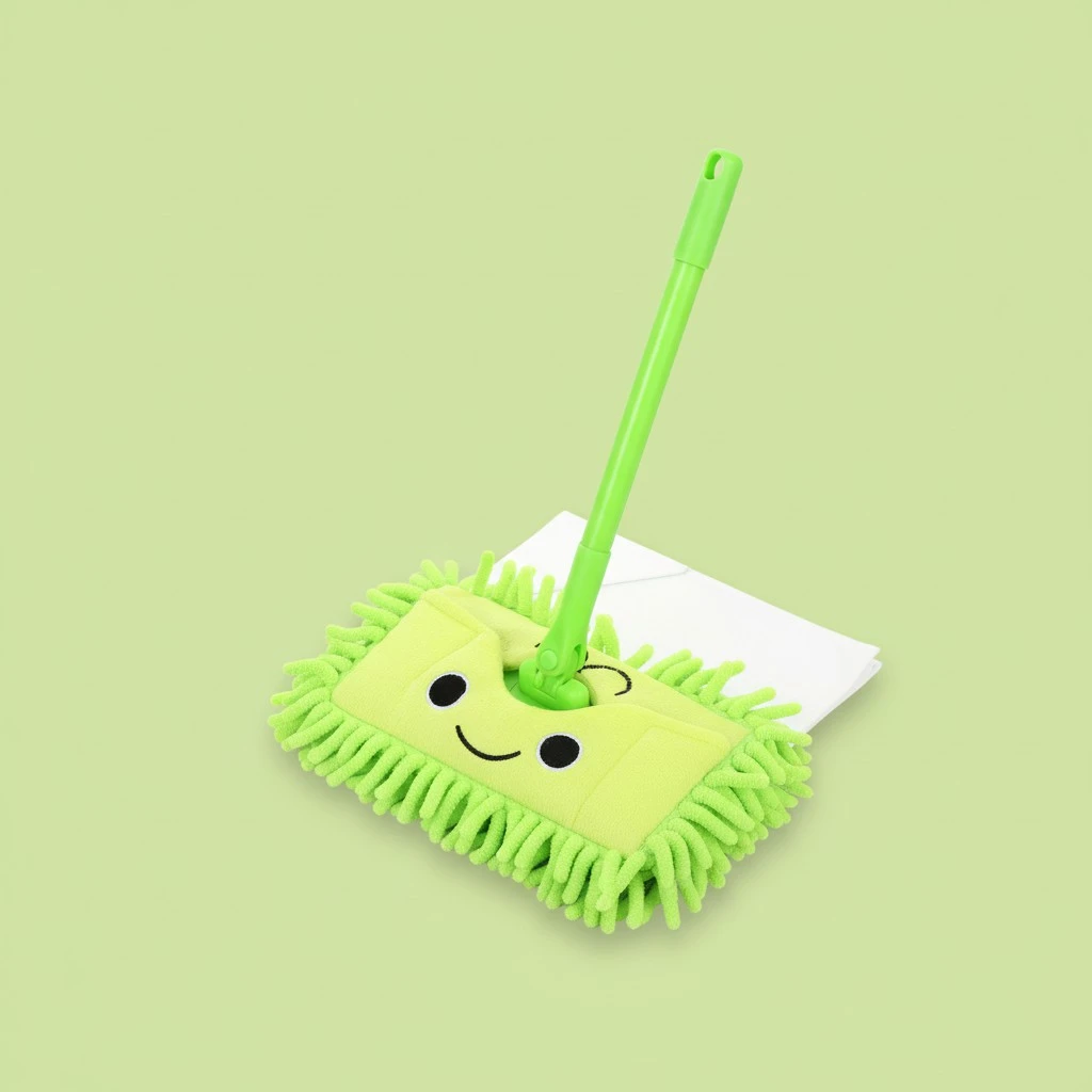 Kids Mini Mop Toy Children Cleaning Toy Educational Pretend Play Plastic Toy