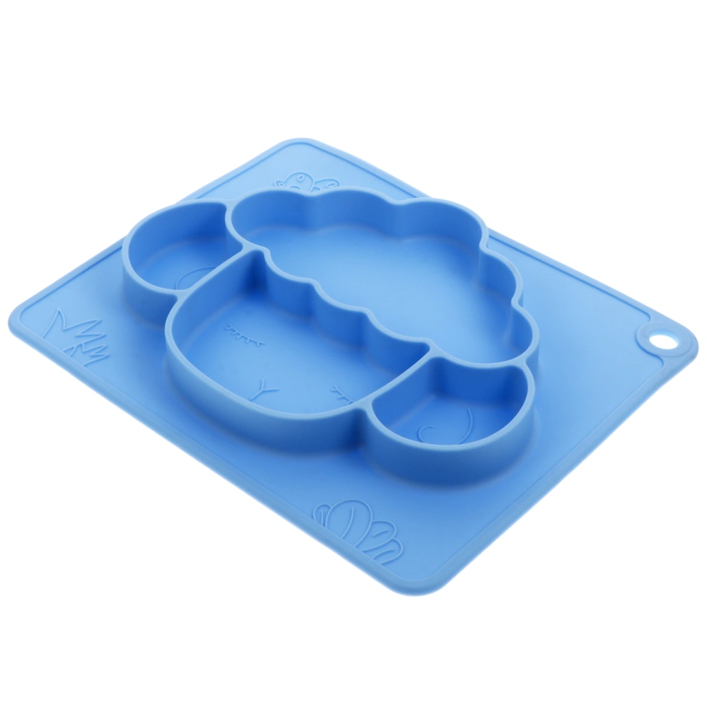 Silicone Baby Suction Plate Divided Plate Non-Slip Mat with Strong Adsorption