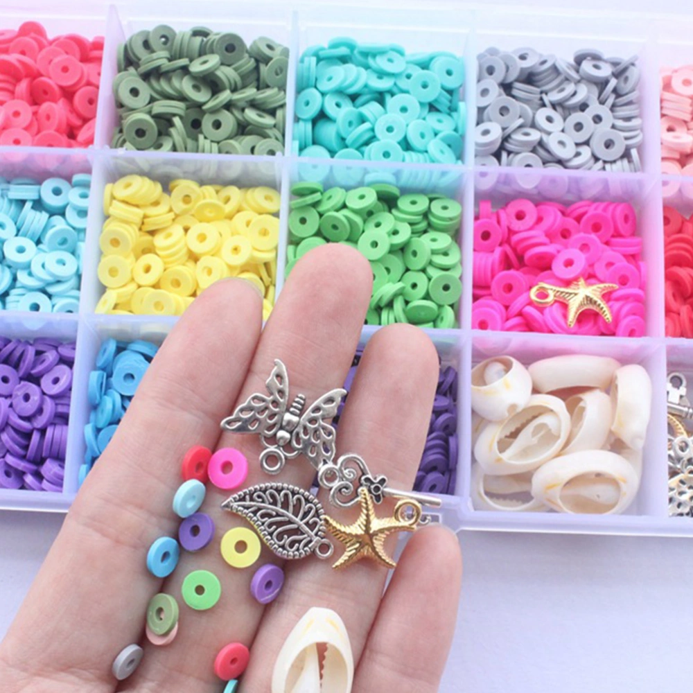 1 Box of Stackable Clay Bracelet Supply DIY Bracelet Material Wrist Decor