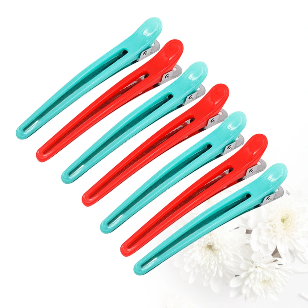 12Pcs Hairdressing Duckbill Clips Styling Hair Barrettes Hairpins Alligator Hair Clips for Hair Styling DIY Accessories (Random Color)