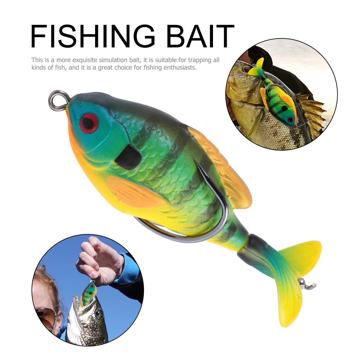 1Pc Simulation Bait Seawater Bait Fishing Lures Freshwater Fishing Bait