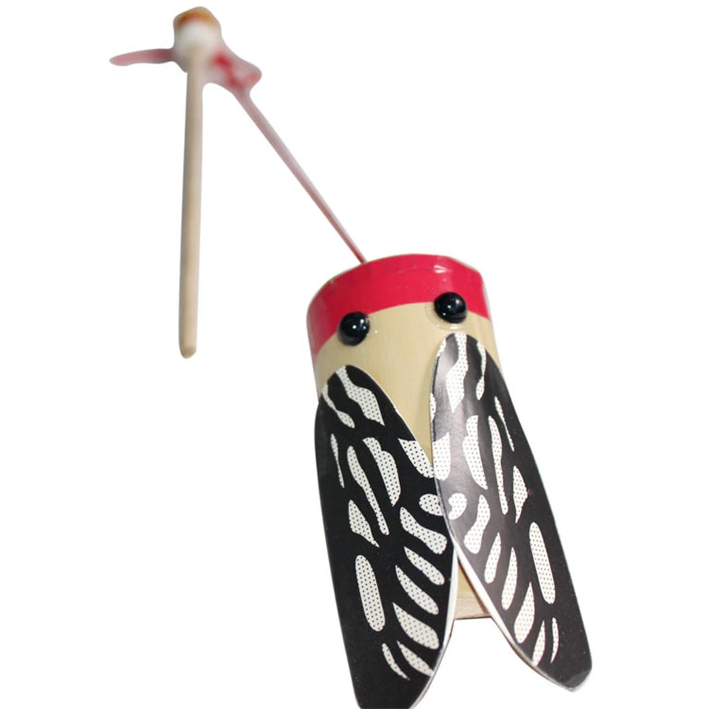 Traditional Chinese Bamboo Cicadas Toy DIY Handmade Novelty Noise Maker Toy for Toddlers Kids