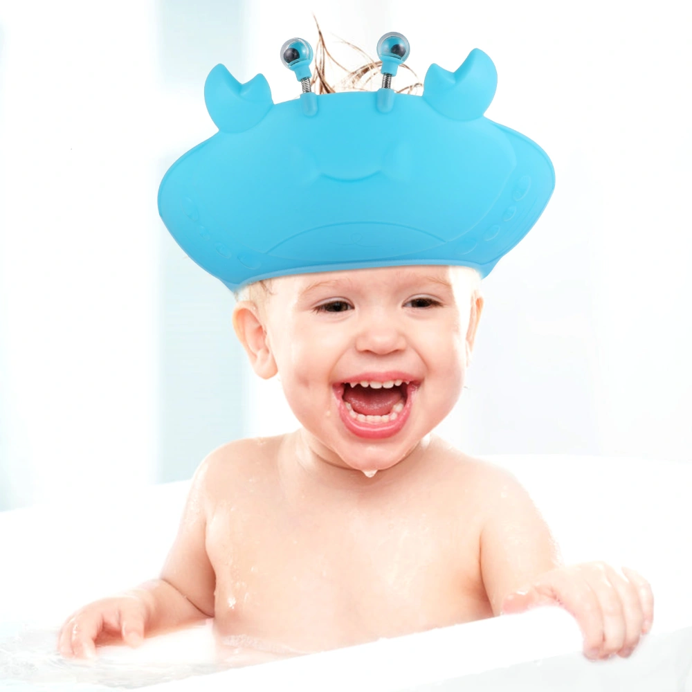 Baby Shower Caps Children Toddler Bath Hat Crab-design Bath Hat Kids Shampoo Hat